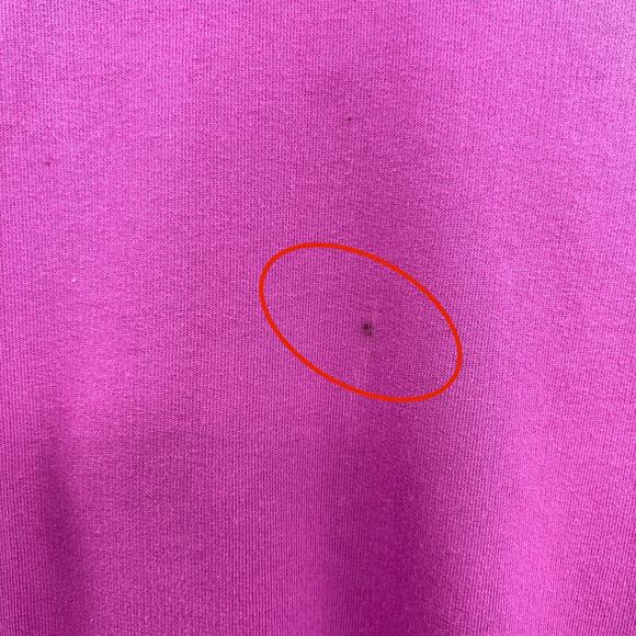 American VINTAGE LARGE 80s Pink Purple Floral Beaded Quilted Polo Sweater - Picture 7 of 7